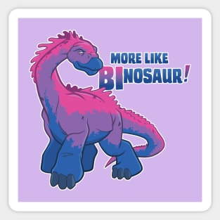 Bi-nosaur Sticker